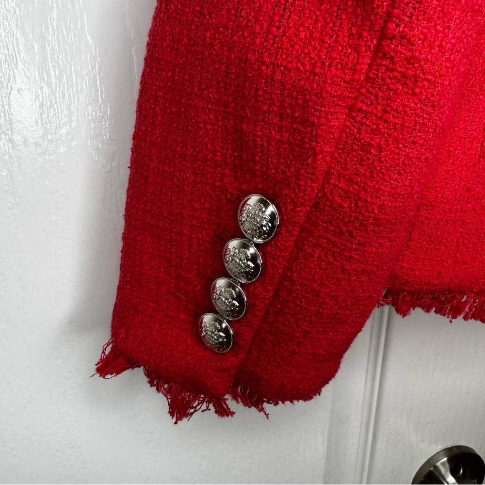 SALE!!! House of Harlow Chic Red Double-Breasted Women's Blazer - Picture 6 of 6